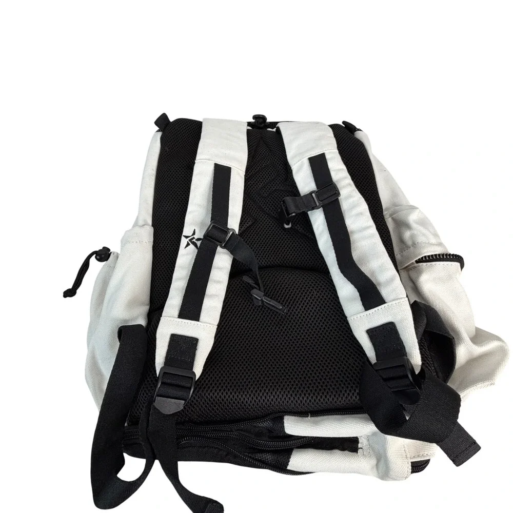 Rebel Athletic The Hero Bag Summit Sharpen Up White Canvas Backpack NWT